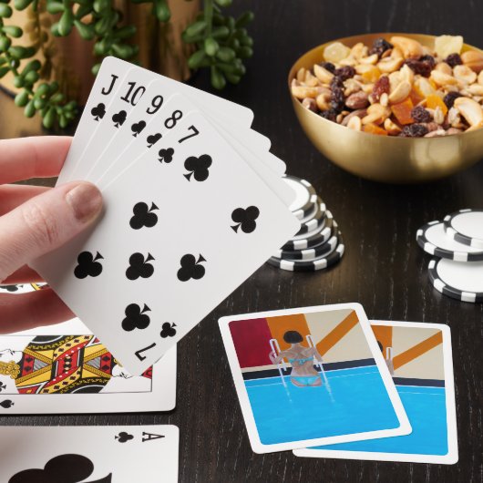 Het Grand Resort-schilderij van Alfred Fox Pokerkaarten (Insitu)