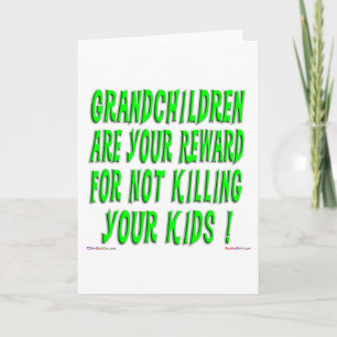 Het Grandparent Reward Wenskaart Kaart