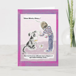 Het grappige 50ste Wenskaart van de Cartoon van de Kaart