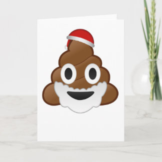 Het grappige Achterschip Emoji van de Kerstman van Feestdagen Kaart