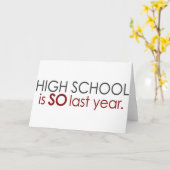 Het grappige Afstudeerder van de Middelbare school Kaart (Gele Bloem)