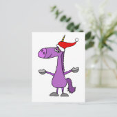 Het grappige Art. van de Vakantie van Kerstmis van Feestdagenkaart (Staand voorkant)