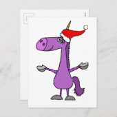 Het grappige Art. van de Vakantie van Kerstmis van Feestdagenkaart (Voorkant / Achterkant)