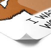 Het grappige Beer werd verteld dat er donuts zoude Poster (Hoek)