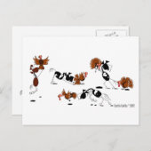 Het grappige Briefkaart van de Cartoon van de (Voorkant / Achterkant)