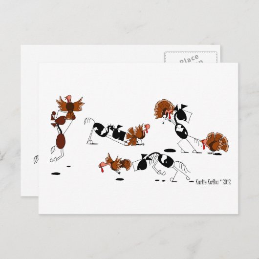Het grappige Briefkaart van de Cartoon van de (Voorkant / Achterkant)