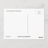 Het grappige Briefkaart van het Bot (Achterkant)