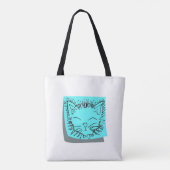 Het grappige Canvas tas van de Kat (Achterkant)