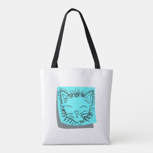 Het grappige Canvas tas van de Kat (Achterkant)