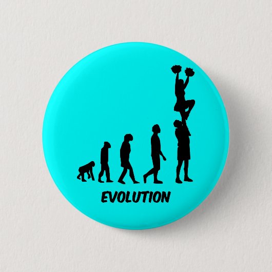 Het grappige cheerleading ronde button 5,7 cm (Voorkant)