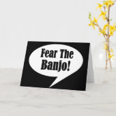 Het grappige Citaat van de Banjo Kaart (Gele Bloem)