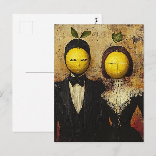 Het grappige citroenvolk briefkaart (Voorkant / Achterkant)