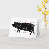 Het grappige Diagram van de Grafiek van de Slager Kaart (Gele Bloem)