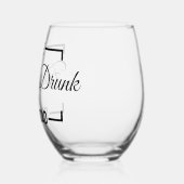 Het grappige drink opa vaderdag cadeau wijnglas zonder voet (Links)