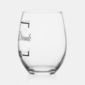 Het grappige drink opa vaderdag cadeau wijnglas zonder voet (Links)