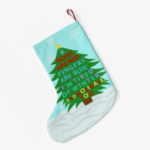 Het grappige Gedicht van Kerstmis van Bah Humbug Kleine Kerstsok