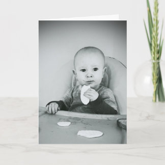 Het grappige Gelukkige Baby van de Cake van het Kaart