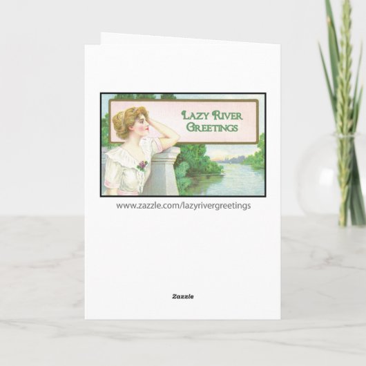 Het grappige Gelukkige Korte Vers van het Thema Kaart (Achterkant)