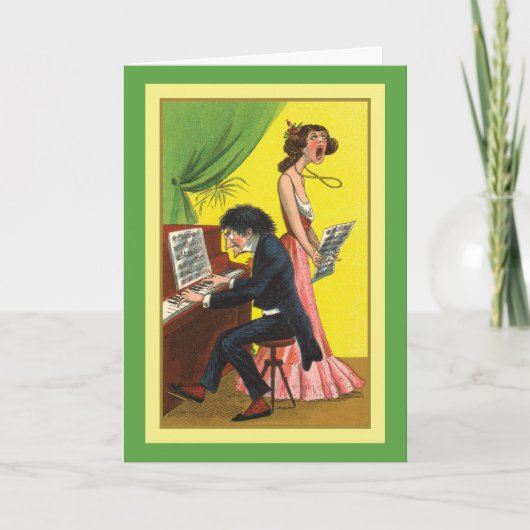 Het grappige Gelukkige Korte Vers van het Thema Kaart (Voorkant)