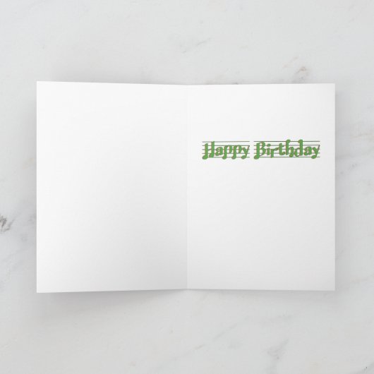 Het grappige Gelukkige Korte Vers van het Thema Kaart (Binnen)