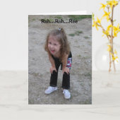 Het grappige Gelukkige wenskaart Rah Rah Ree van Kaart (Gele Bloem)