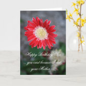 Het grappige Gelukkige Wenskaart van de Zoon van Kaart (Gele Bloem)