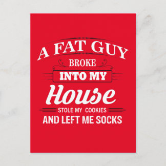 Het grappige Gezegde van Kerstmis van de Kerstman Feestdagenkaart