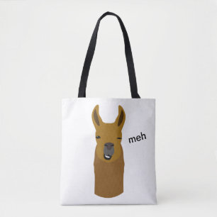 Het Grappige Gezicht van de lama Tote Bag