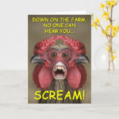 Het grappige Griezelige Wenskaart van het Monster Kaart (Gele Bloem)