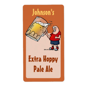 Het grappige Grote Huis van de Kerel van het Bier Etiket