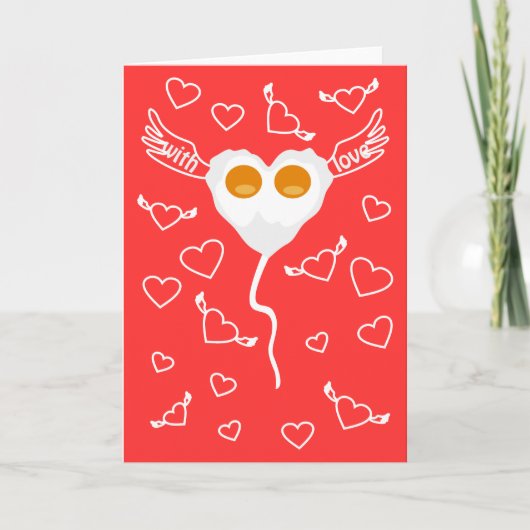 Het grappige hart van de Valentijnsdag met de Feestdagen Kaart (Voorkant)