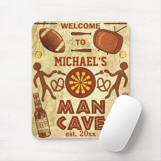 Het grappige Hol van het Man met de Douane van de Muismat (Met muis)