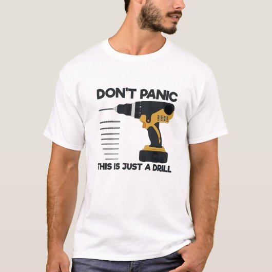 Het grappige hulpmiddel paniek niet dit is enkel e t-shirt (Voorkant)