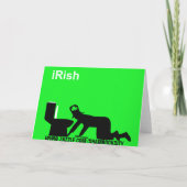 Het grappige Iers Kaart (Achterkant)