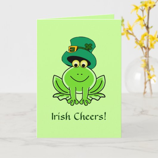 Het grappige Ierse Pet van de Kabouter van de Kaart (Gele Bloem)