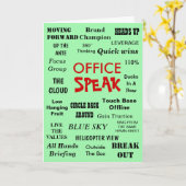 Het grappige Jargon van het Beheer van het Kantoor Kaart (Gele Bloem)