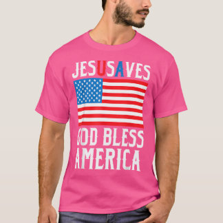 Het grappige Jezus Christus Design Jezus redt ons  T-shirt