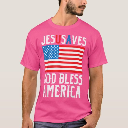 Het grappige Jezus Christus Design Jezus redt ons  T-shirt (Voorkant)