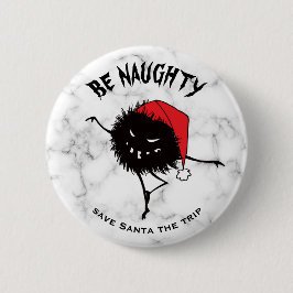 Het grappige kerkboempersonage is Naughty Ronde Button 5,7 Cm