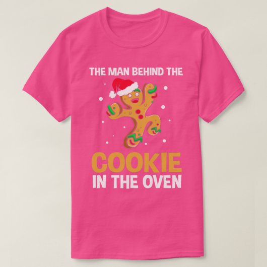 Het grappige kerstfeest van Gingerbrood onthult pa T-shirt (Design voorkant)