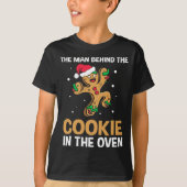 Het grappige kerstfeest van Gingerbrood onthult pa T-shirt (Voorkant)