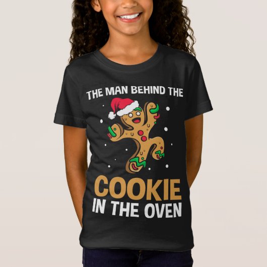 Het grappige kerstfeest van Gingerbrood onthult pa T-shirt (Voorkant)