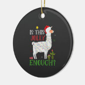 Het grappige kerstfeest van Llama is genoeg Keramisch Ornament (Links)