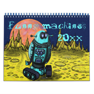 Het grappige koele ontwerp van de machines 2016 kalender