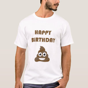 Het grappige Leuke Gelukkige Achterschip Emoji van T-shirt