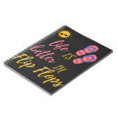 Het grappige leven is beter in het Teenslipper zom Notitieboek (Linkerzijde)