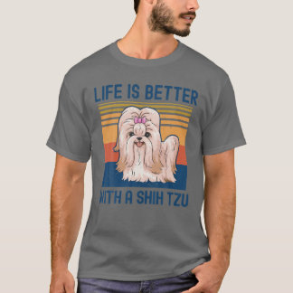 Het grappige leven is beter met een sjiitische Tzu T-shirt