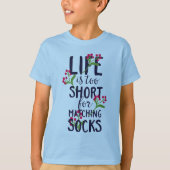 Het grappige leven is te kort voor overeenkomende t-shirt (Voorkant)
