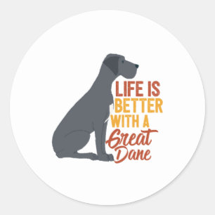 Het grappige leven van de Dog Lover is beter met e Ronde Sticker