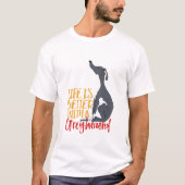 Het grappige leven van de Dog Lover is beter met e T-shirt (Voorkant)